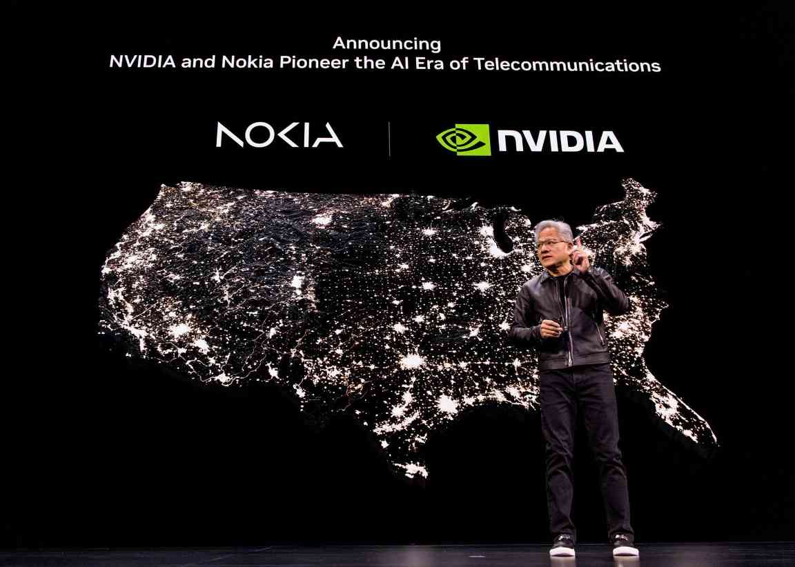黄仁勋GTC亮剑:官宣联手诺基亚,顶级AI芯片回(图3) 黄仁勋GTC亮剑:官宣联手诺基亚,顶级AI芯片回(图3)