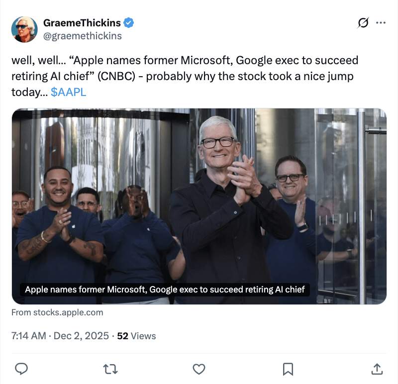 Siri笨到让库克“破防”!苹果AI换帅:挖来印度(图7) Siri笨到让库克“破防”!苹果AI换帅:挖来印度(图7)