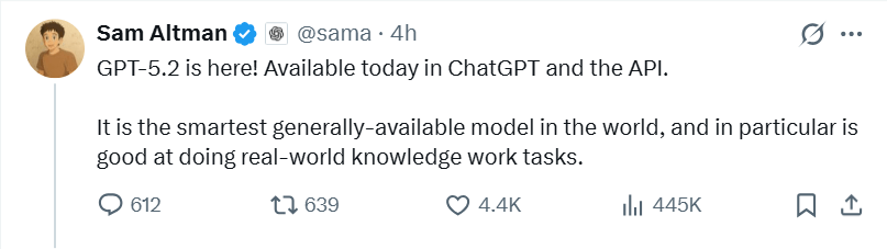 GPT-5.2深夜上线,网友实测很残酷:强是真强,(图2) GPT-5.2深夜上线,网友实测很残酷:强是真强,(图2)