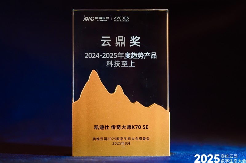 凯迪仕荣登奥维云网“云鼎奖”榜单，斩获 2025 年度领军品牌等多项荣誉(图2)
