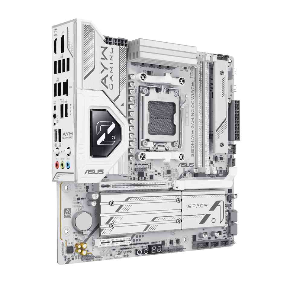 白色超频利器 华硕B850M AYW OC WIFI7 W主板预约！(图5)