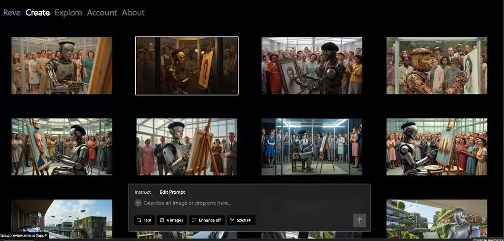 AI 文生图新王者：Reve Image 1.0 登顶，低价高质挑战 Midjo