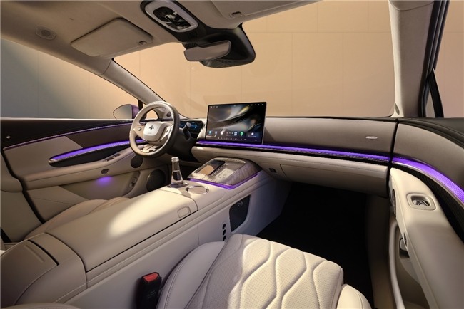 华系双智旗舰轿车 广汽昊铂A800内饰首发，为高速L3商用冲刺(图7)