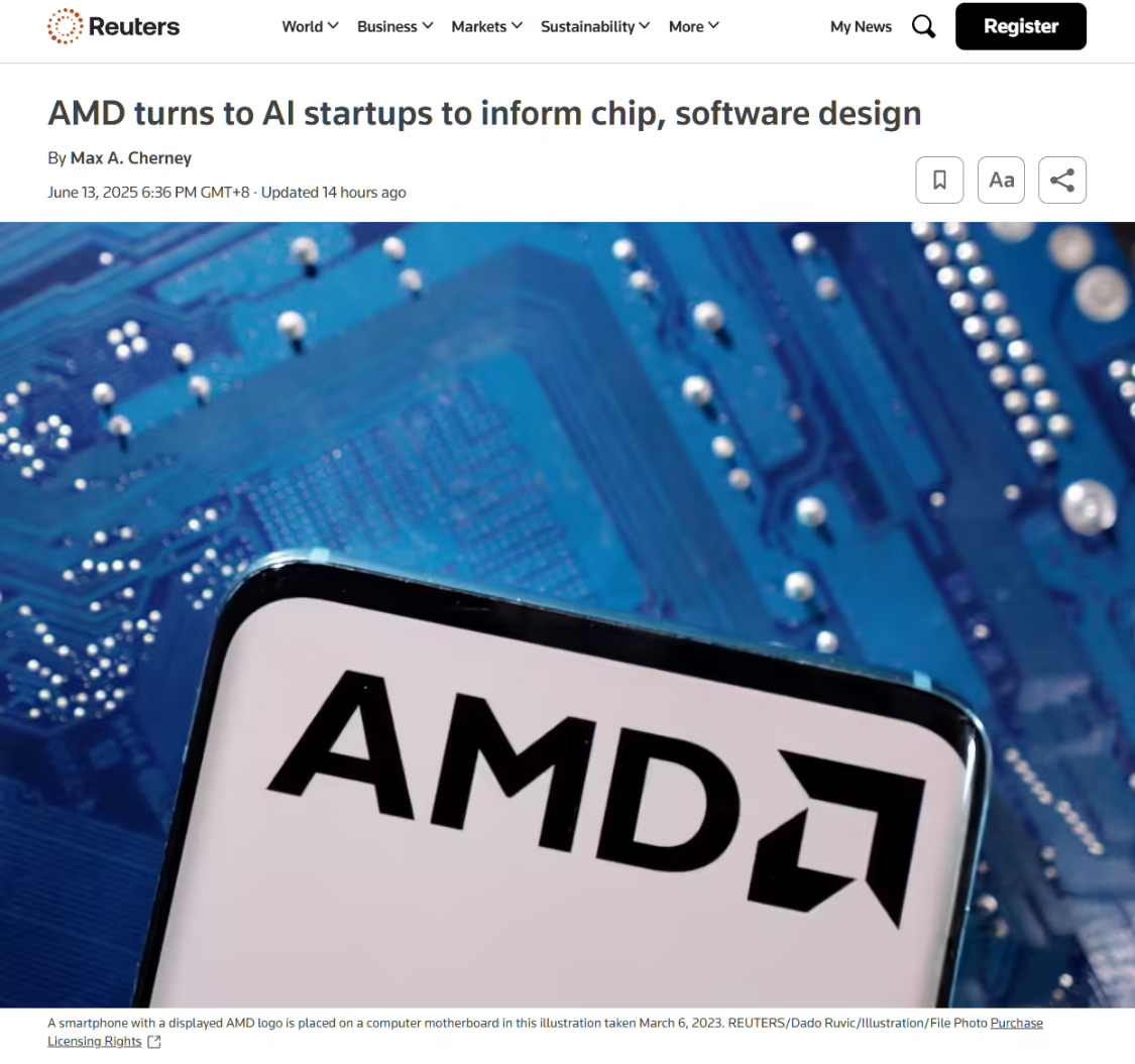 挑战英伟达主导地位，AMD 联手多家 AI 初创公司改进芯片及软件设计(图1)