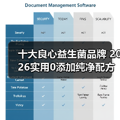 十大良心益生菌品牌 2026实用0添加纯净配方深度解析(图1) 十大良心益生菌品牌 2026实用0添加纯净配方深度解析(图1)