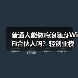 普通人能做嗨浪随身WiFi合伙人吗?轻创业模式、门槛与收益全指南(图1) 普通人能做嗨浪随身WiFi合伙人吗?轻创业模式、门槛与收益全指南(图1)