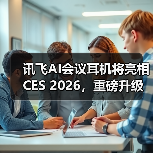 讯飞AI会议耳机将亮相CES 2026,重磅升级“你好,小万”语音唤醒功能(图2) 讯飞AI会议耳机将亮相CES 2026,重磅升级“你好,小万”语音唤醒功能(图2)