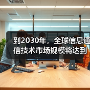 到2030年，全球信息通信技术市场规模将达到50亿美元(图3)