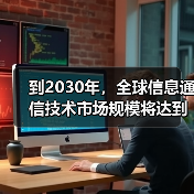 到2030年，全球信息通信技术市场规模将