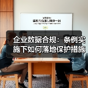 企业数据合规:条例实施下如何落地保护措施?(图1) 企业数据合规:条例实施下如何落地保护措施?(图1)