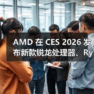 AMD 在 CES 2026 发布新款锐龙处理器、Ryzen AI 及 AMD ROCm，全面扩展其在客户端、图形和软件领域的 AI 领先地位(图2)