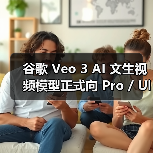 谷歌 Veo 3 AI 文生视频模型正式向 Pro / Ultra 会员开放,后续将新增“照片生成视频”功能(图1) 谷歌 Veo 3 AI 文生视频模型正式向 Pro / Ultra 会员开放,后续将新增“照片生成视频”功能(图1)