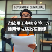 微软员工考核变脸：AI使用量成绩效硬指标