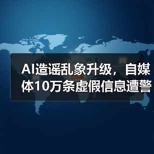 AI造谣乱象升级，自媒体10万条虚假信息遭警方严惩(图3)