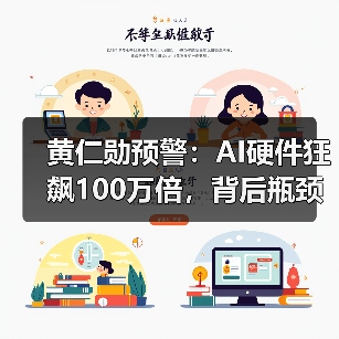 黄仁勋预警：AI硬件狂飙100万倍，背后