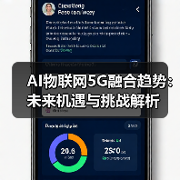 AI物联网5G融合趋势：未来机遇与挑战解析 - 辰飞雨幕帆 AI 科技