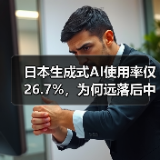 日本生成式AI使用率仅26.7%,为何远落后中美?(图2) 日本生成式AI使用率仅26.7%,为何远落后中美?(图2)