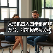 人形机器人四年部署10万台，将如何改写劳动力市场？ - 辰飞雨幕帆 AI 科技