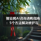 智云网AI咨询选购指南:5个方法解决维护与常见问题(图4) 智云网AI咨询选购指南:5个方法解决维护与常见问题(图4)