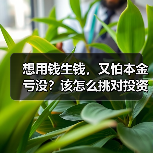 想用钱生钱，又怕本金亏没？该怎么挑对投资