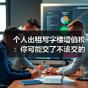 个人出租写字楼增值税：你可能交了不该交的税？ - 辰飞雨幕帆 AI 科技