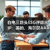 白电三巨头ESG评级出炉：美的、海尔获AAApi级，格力获AApi级 - 辰飞雨幕帆 AI 科技