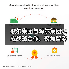 歌尔集团与海尔集团达成战略合作，聚焦智能家电等领域 - 辰飞雨幕帆 AI 科技