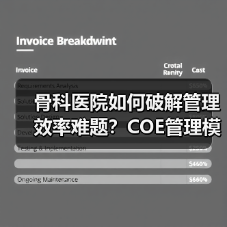 骨科医院如何破解管理效率难题？COE管理模式深度解析 - 辰飞雨幕帆 AI 科技