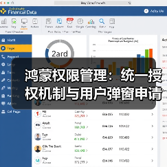 鸿蒙权限管理：统一授权机制与用户弹窗申请解析(图2)