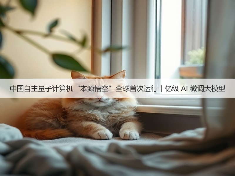 中国自主量子计算机“本源悟空”全球首次运行十亿级 AI 微调大模型(图3)