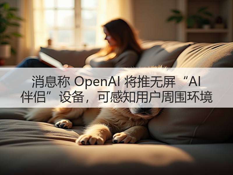 消息称 OpenAI 将推无屏“AI 伴侣”设备,可感知用户周围环境(图3) 消息称 OpenAI 将推无屏“AI 伴侣”设备,可感知用户周围环境(图3)