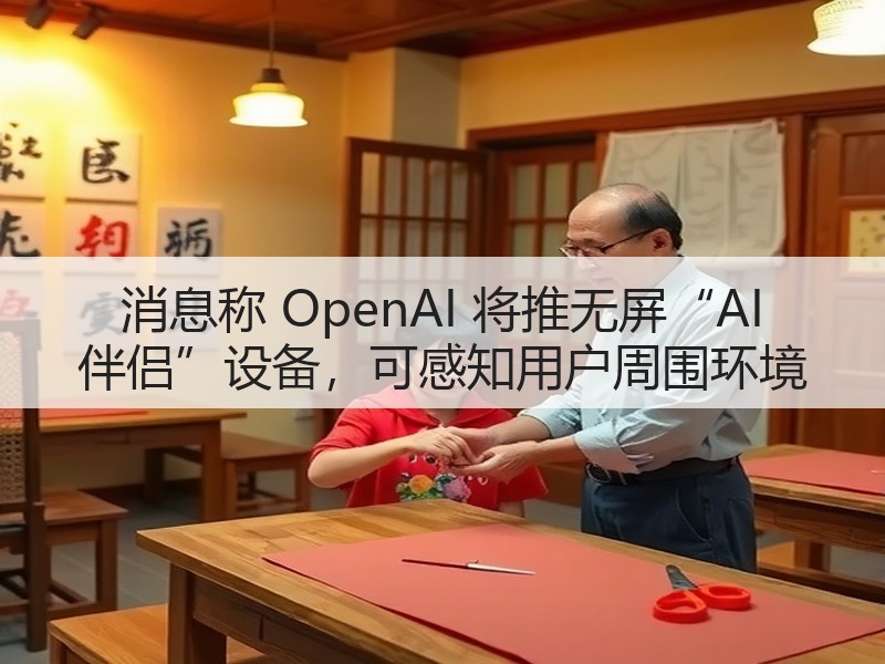 消息称 OpenAI 将推无屏“AI 伴侣”设备,可感知用户周围环境(图2) 消息称 OpenAI 将推无屏“AI 伴侣”设备,可感知用户周围环境(图2)