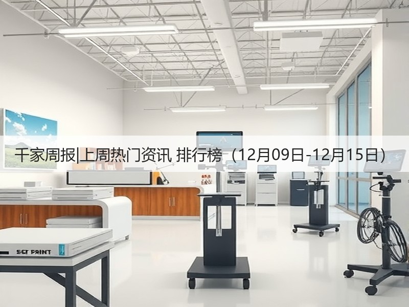 千家周报|上周热门资讯 排行榜(12月09日-12月15日)(图3) 千家周报|上周热门资讯 排行榜(12月09日-12月15日)(图3)