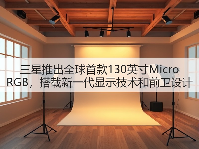 三星推出全球首款130英寸Micro RGB，搭载新一代显示技术和前卫设计(图3)