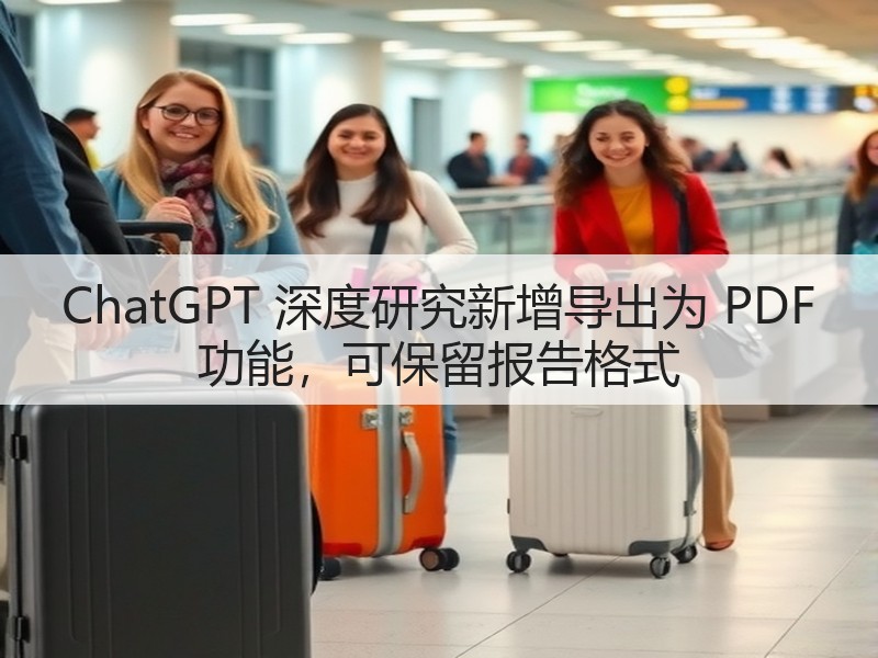 ChatGPT 深度研究新增导出为 PDF 功能，可保留报告格式(图2)