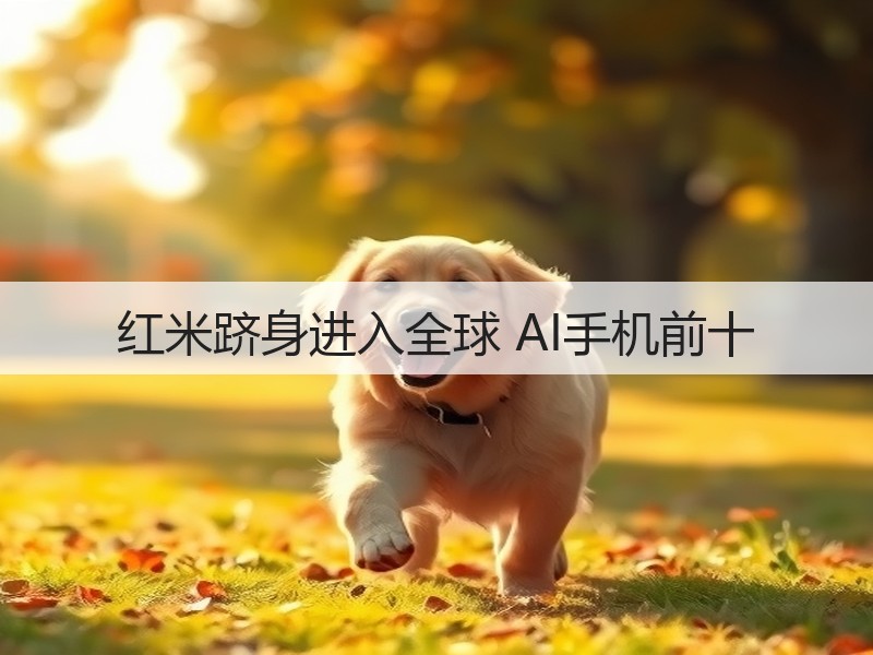 红米跻身进入全球 AI手机前十(图3) 红米跻身进入全球 AI手机前十(图3)