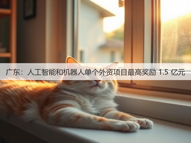 广东:人工智能和机器人单个外资项目最高奖励 1.5 亿元(图2) 广东:人工智能和机器人单个外资项目最高奖励 1.5 亿元(图2)