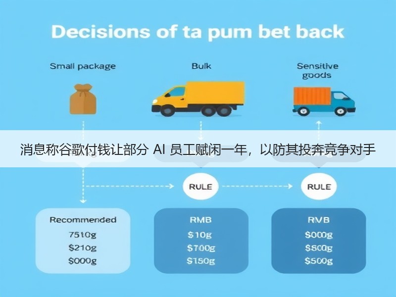 消息称谷歌付钱让部分 AI 员工赋闲一年，以防其投奔竞争对手