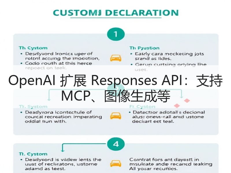 OpenAI 扩展 Responses API：支持 MCP、图像生成等
