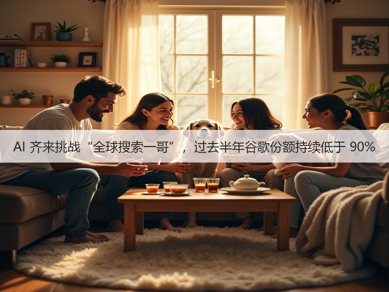 AI 齐来挑战“全球搜索一哥”，过去半年谷歌份额持续低于 90%(图2)