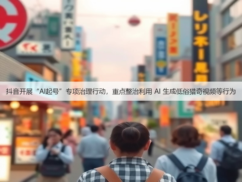 抖音开展“AI起号”专项治理行动,重点整治利用 AI 生成低俗猎奇视频等行为(图2) 抖音开展“AI起号”专项治理行动,重点整治利用 AI 生成低俗猎奇视频等行为(图2)
