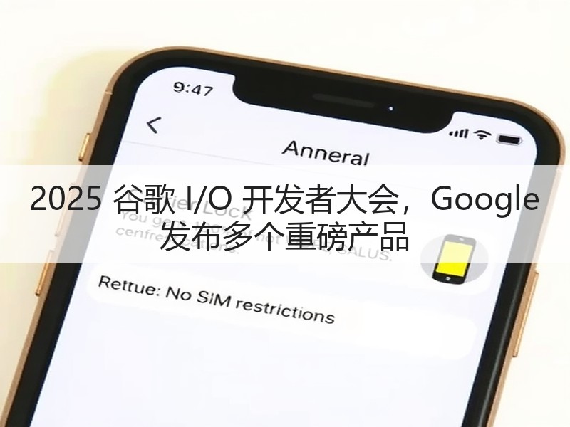 2025 谷歌 I/O 开发者大会,Google 发布多个重磅产品(图2) 2025 谷歌 I/O 开发者大会,Google 发布多个重磅产品(图2)