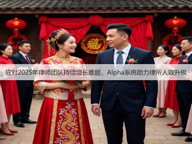 应对2025年律师团队持续增长难题,Alpha系统助力律所人效升级(图3) 应对2025年律师团队持续增长难题,Alpha系统助力律所人效升级(图3)