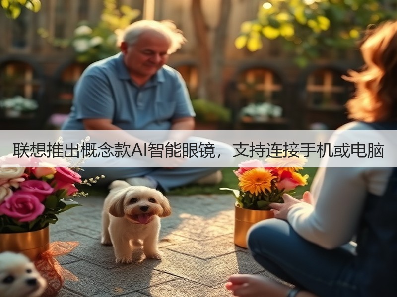 联想推出概念款AI智能眼镜，支持连接手机或电脑(图3)