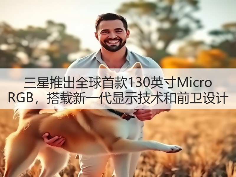 三星推出全球首款130英寸Micro RGB，搭载新一代显示技术和前卫设计(图2)