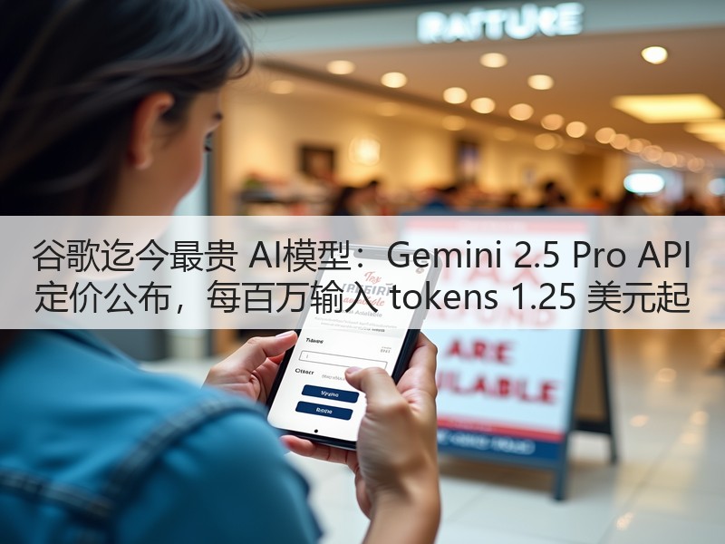 谷歌迄今最贵 AI模型：Gemini 2.5 Pro API 定价公布，每百万输入 tokens 1.25 美元起(图2)