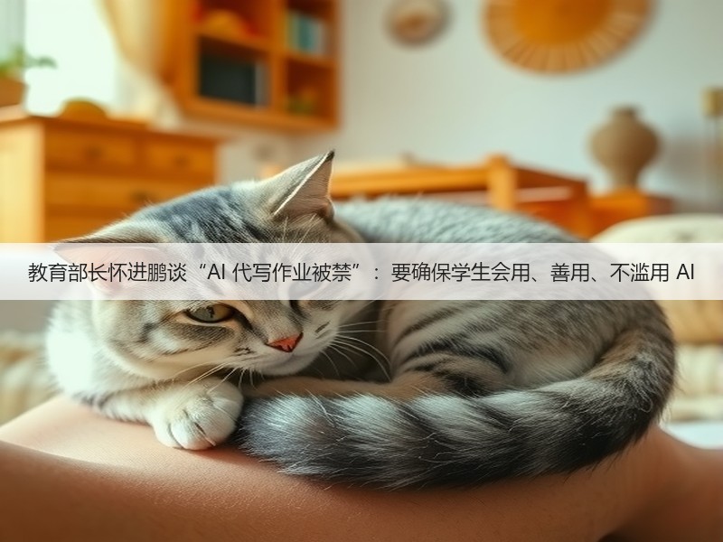 教育部长怀进鹏谈“AI 代写作业被禁”：要确保学生会用、善用、不滥用 AI(图3)