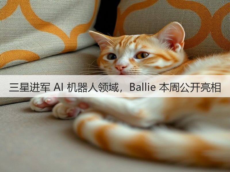 三星进军 AI 机器人领域，Ballie 本周公开亮相(图3)
