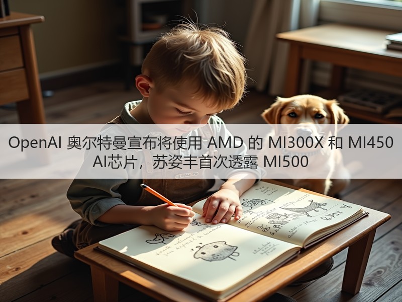 OpenAI 奥尔特曼宣布将使用 AMD 的 MI300X 和 MI450 AI芯片，苏姿丰首次透露 MI500(图3)