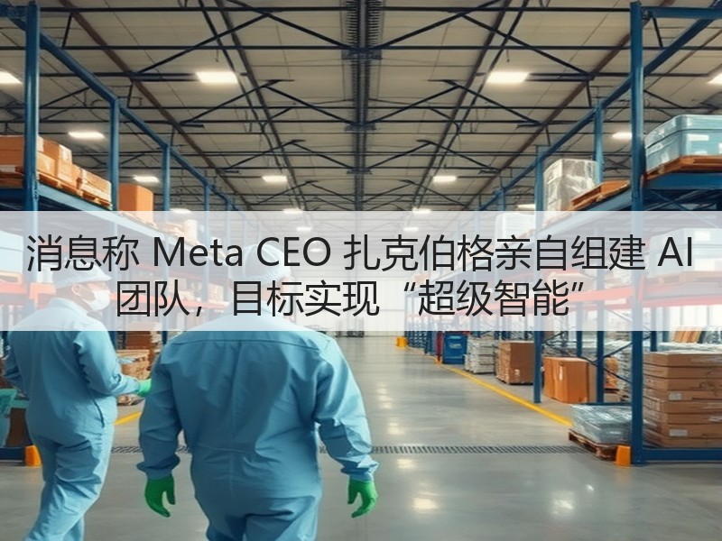 消息称 Meta CEO 扎克伯格亲自组建 AI 团队,目标实现“超级智能”(图3) 消息称 Meta CEO 扎克伯格亲自组建 AI 团队,目标实现“超级智能”(图3)